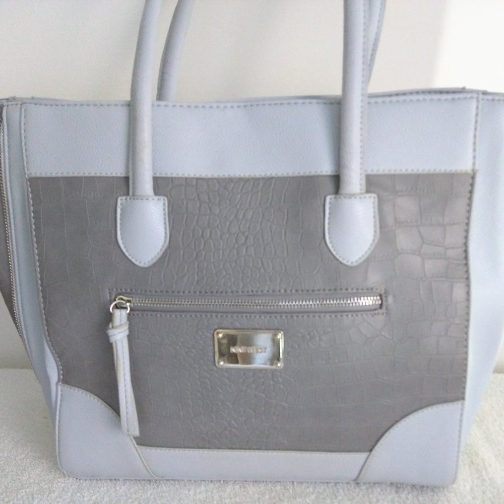 Handbag - Baby Blue & Gray!